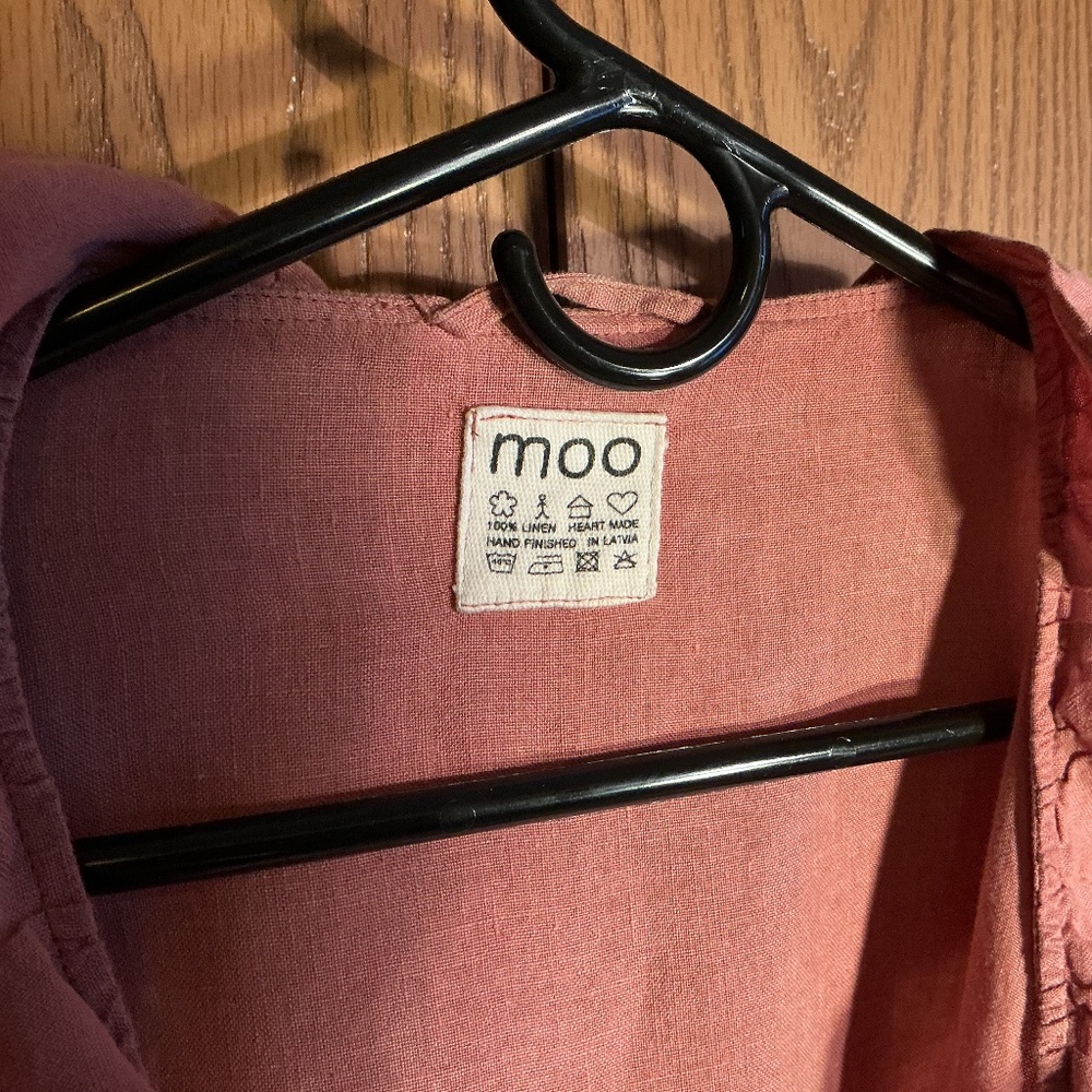 MOO 100% Linen Robe - Picture 3 of 4
